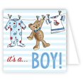 thumbnail image 4 of Rosanne Beck Collections Baby Girl and Baby Boy Hand Embellished Glittered Gift Enclosure Cards Box of 12 Assorted Cards with Envelopes, 4 of 6