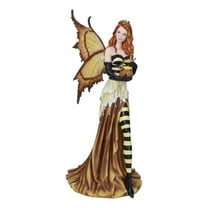Large 18"H Fantasy Queen Bee Bumblebee Mother Fairy Carrying Honey Pot Statue