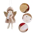 thumbnail image 3 of Christmas Angel Doll Hanging Ornaments Cute Cloth Angel Shape Pendants for Christmas Tree Decoration Xmas for Friends and Family（Rose Gold Angel）, 3 of 3