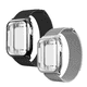 thumbnail image 1 of Kit de 2 Correas metálicas para apple watch de 40mm + Protector lateral de pantalla. Mamá Pulpo  Milanese mica completa, 1 of 5