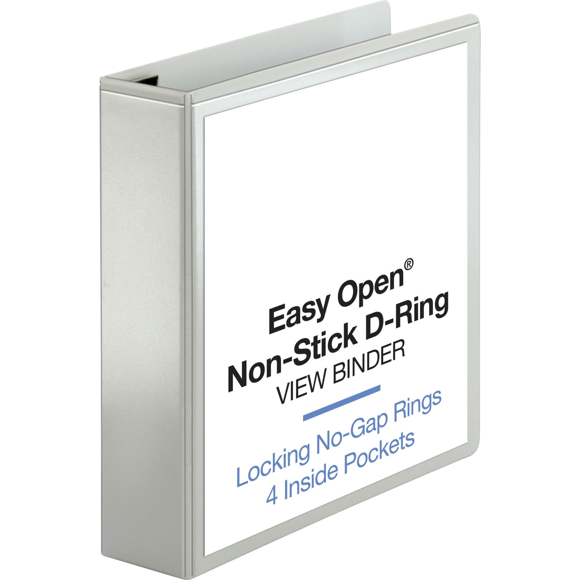 Business Source, BSN26959, Locking D-Ring View Binder, 1 Each, White