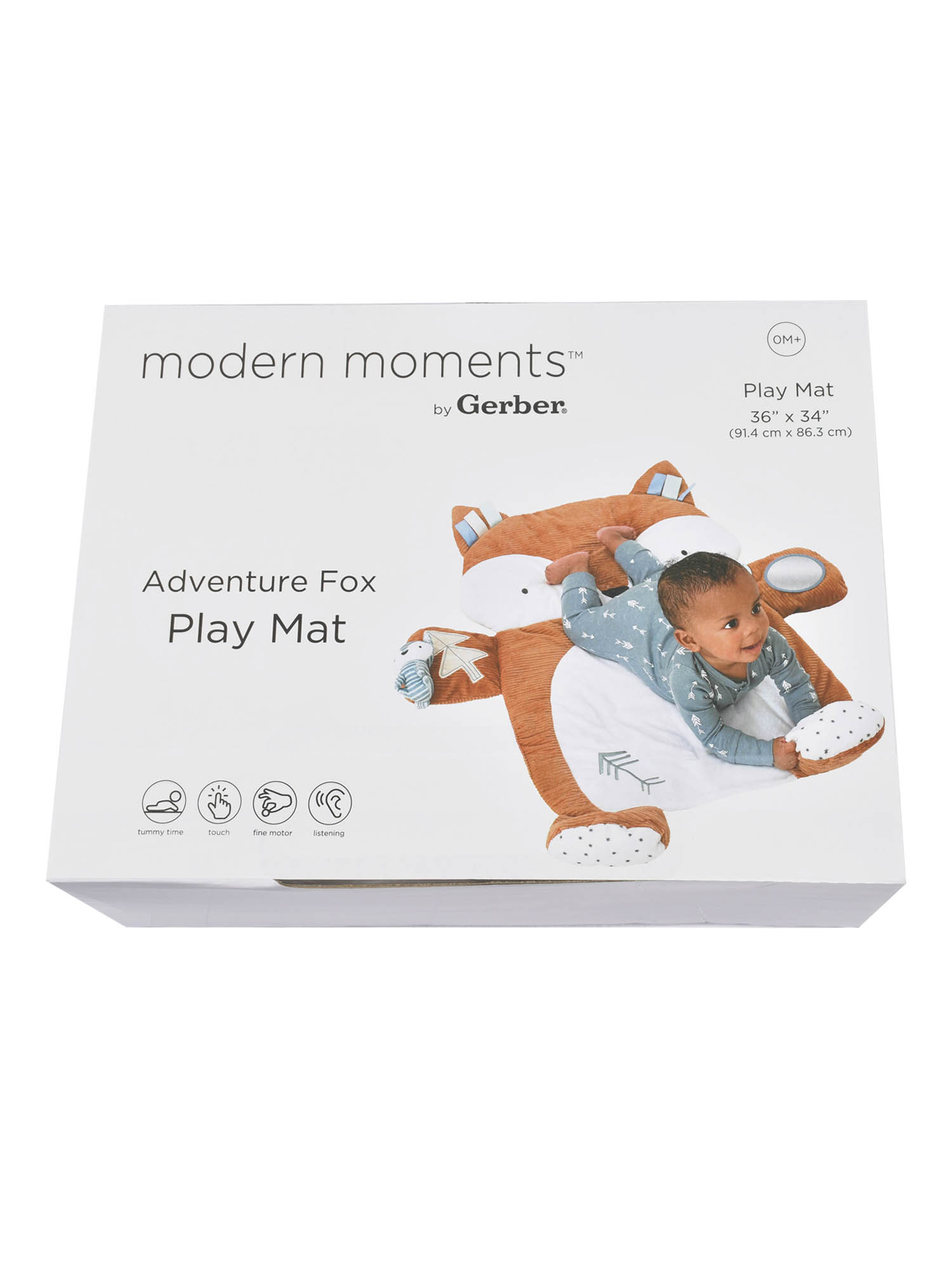 Modern Moments by Gerber Baby Boy Play Mat, Brown
