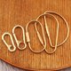 thumbnail image 1 of Brass D-ring metal U-shaped keychain multi-functional pure copper outdoor key ring D-ring buckle bag accessory, 1 of 2