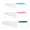 thumbnail image 3 of Navaja de bolsillo Hmsavn, juego de 3 cuchillos de cocina para niños, seguro de usar, agarre firme, bordes dentados, cuchillo para niños que protege a los pequeños chefs para cortar alimentos y, 3 of 8