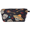 thumbnail image 1 of Halloween Makeup Bag Large Capacity Pumpkin Cosmetic Bag Skeleton Makeup Bag, 1 of 10