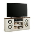 thumbnail image 4 of Mainstays Farmhouse TV Stand for TVs up to 70", off-White/Walnut, 4 of 9