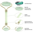 thumbnail image 4 of Jade Roller Gua Sha Raspador de piel Jade Stone Juego facial Cuidado de la piel facial Mas Abanopi Rodillo de jade, 4 of 6