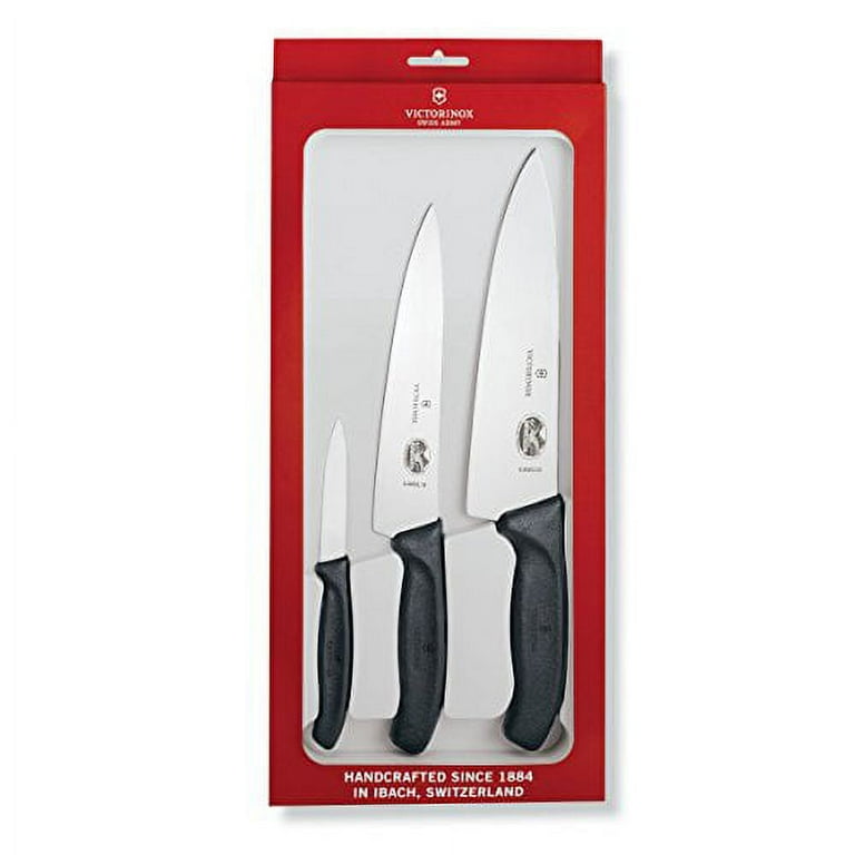 Kitchen Knives And Peeler Black 3-Pieces Set Swiss Classic 6.7113.31  VICTORINOX