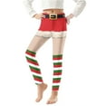 thumbnail image 2 of Favoffer Girls Christmas Printed Leggings High Waist Stretchy Soft Tights for Daily Wear Holiday Party 3-8Y, 2 of 5