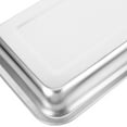 thumbnail image 6 of LOLIPPYY Large Stainless Steel Rectangular Cat Litter Box with Low Edge for Easy Access, 6 of 7