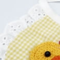 thumbnail image 2 of Bandana de algodón para mascotas, Baberos con estampado de animales de dibujos animados, a cuadros, para Bichon Teddy, Pomeranian, pequeño pollo amarillo, 2 of 5