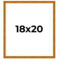 thumbnail image 2 of 18x20 Honey Brown Real Wood Picture Frame Width 0.75 inches | Interior Frame Depth 0.5 inches |, 2 of 8