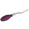 thumbnail image 1 of AMLESO Silicone Handle Bent Latch Hook Tool Crochet Needle for Canvas Mat Rug Carpet Craft 6.7in, 1 of 8