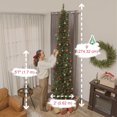 thumbnail image 3 of HOMCOM 9ft Christmas Tree with DIY Synchronized LEDs, Xmas Tree, Green, 3 of 10