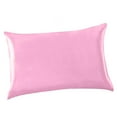 thumbnail image 1 of de Colchón Almohada cinturo Estuche Amortiguador Cubierta Almohadilla Reversible Decoración Cama Sofá Rosado Macarena Funda de almohada de seda, 1 of 8