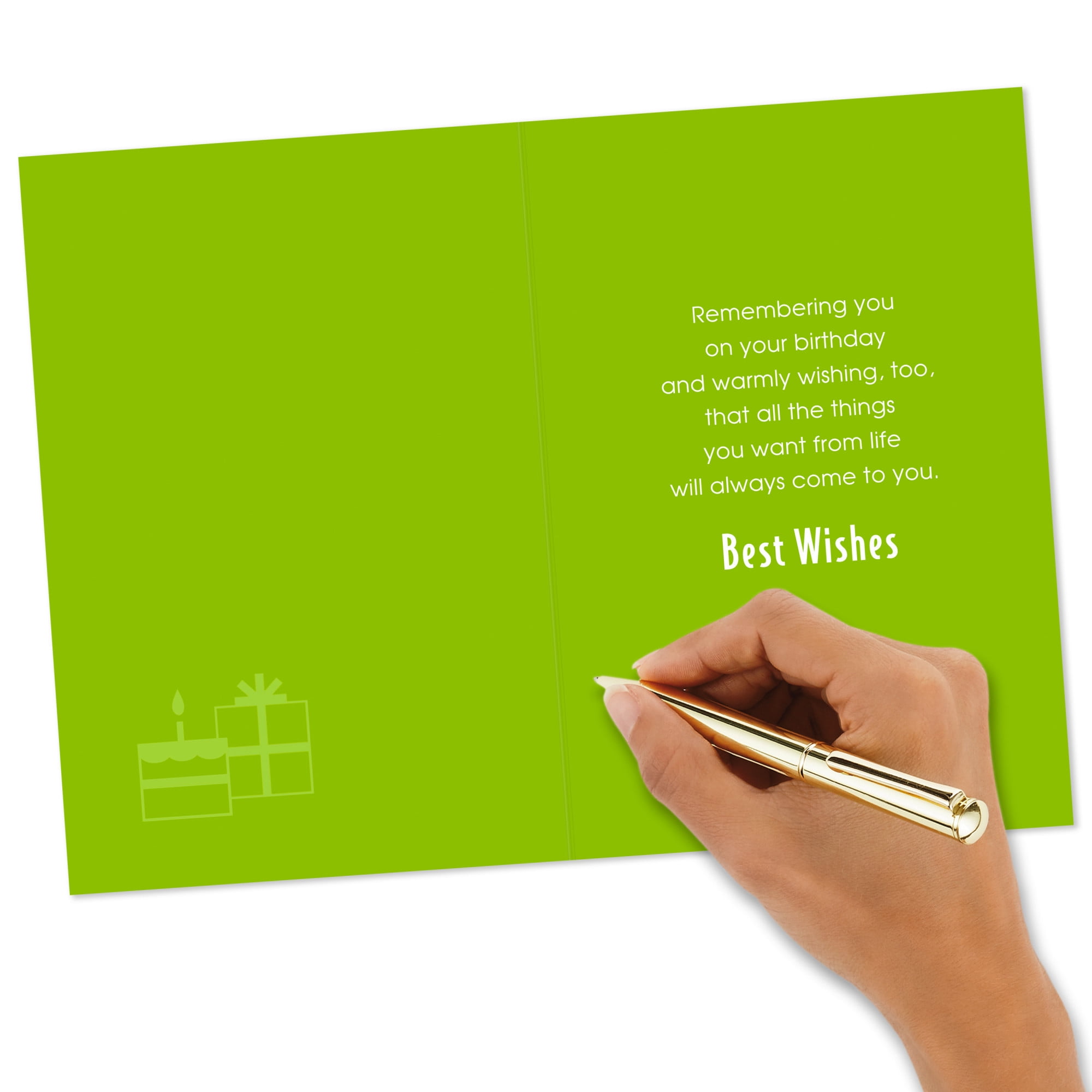 Hallmark Birthday Card (Wishes for All Good Things)