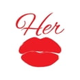 thumbnail image 3 of Grey, Jace 15x15 Black Modern Framed Museum Art Print Titled - Her Lips, 3 of 5
