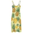 thumbnail image 5 of Lunarable Pineapple Design Sleeveless Dress Woman Fashion Long Dresses Women's Summer Suit Dress 2025, 5 of 7