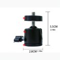 thumbnail image 3 of ZZAIXHL CAMERA 360° Swivel Mini Tripod Ball Head with 1/4''-20 Screw for GoPro, DSLR, Camcorder, LED Light – Adjustable Mount for Photography, Video, Vlogging, 3 of 7