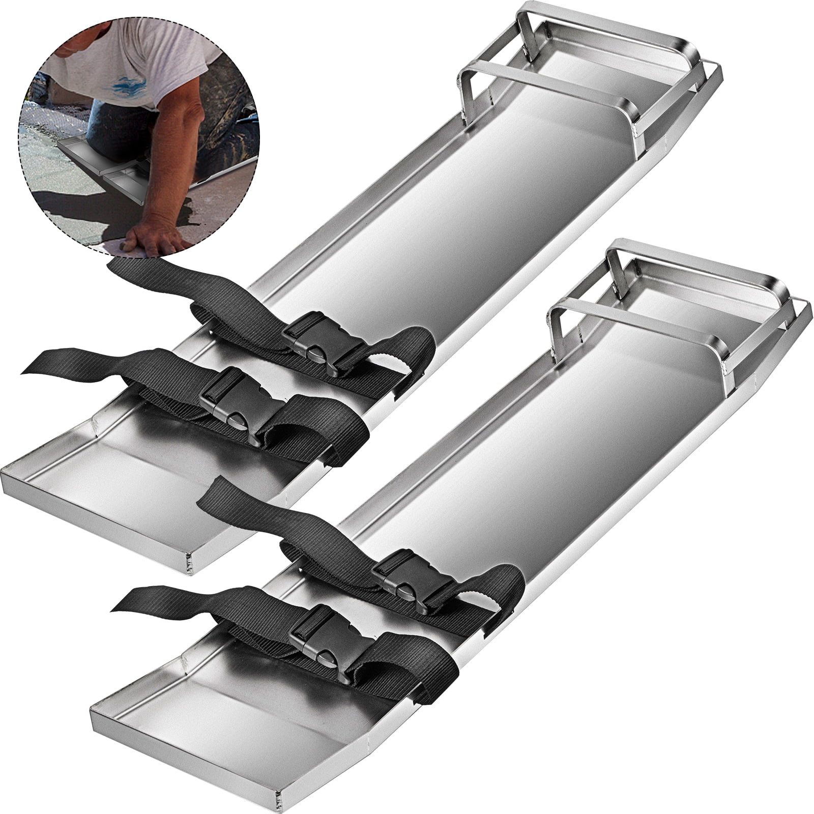 VEVOR Concrete Knee Boards 30” x 8” Slider Knee Boards, Kneeler Board