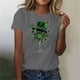 thumbnail image 3 of Mujeres Manga Corta de Verano Tops Impreso Sudadera Casual, Cuello Redondo Blusa Ligera para la Primavera Y el Verano, 3 of 4