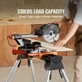 thumbnail image 4 of Miter Saw Stand 330lbs Load Capacity Steel 29.1"-32.9" Adjustable Height, 4 of 9