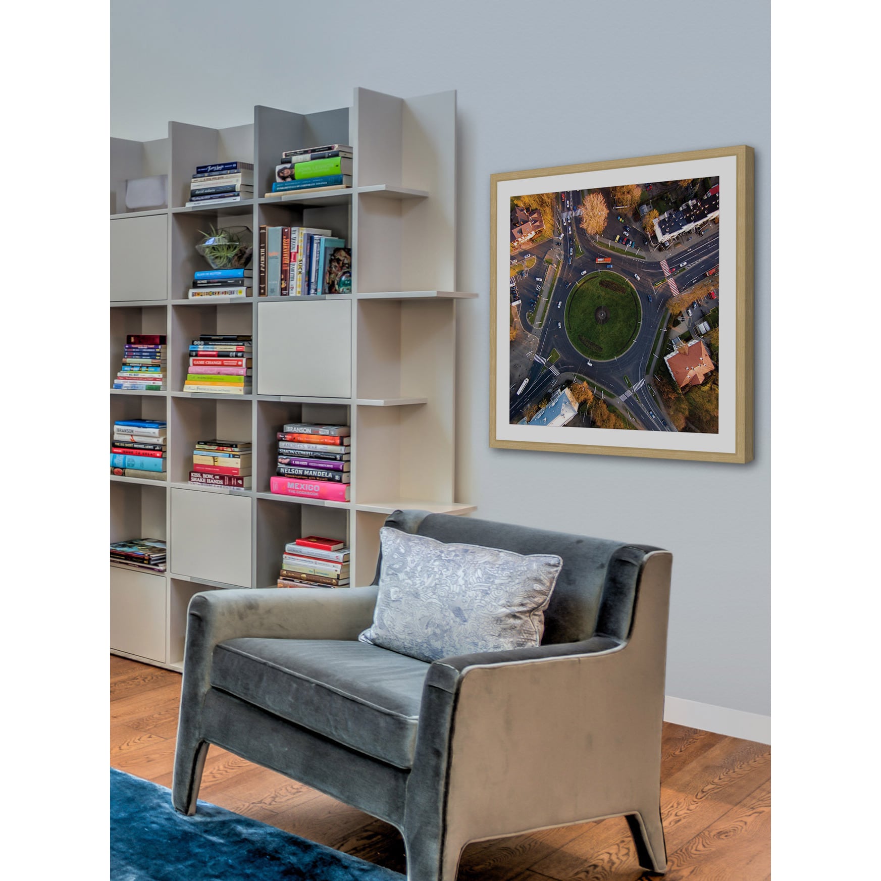 Marmont Hill "Roundabout" By Karolis Janulis Framed Painting Art Print, 24.0" x 1.5"