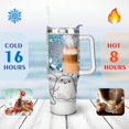 thumbnail image 4 of 40 OZ Happy Halloween Travel Mug with Handle Double Wall Vacuum Insulation Water Bottle Gift for Birthday Christmas Halloween, 4 of 7