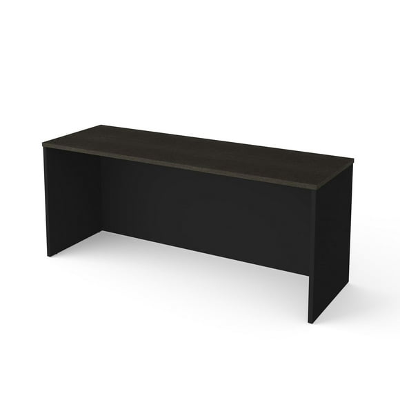 Bureau étroit sans caisson (72 po larg.) Pro-Concept Plus de Bestar, gris profond et noir