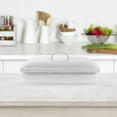 thumbnail image 3 of Enamel Bake Pan Multi-functional Roasting Baking Tray Dishwasher Enamel Food Plate, 3 of 9