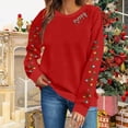 thumbnail image 2 of ZACPNCV Christmas Sweater Women Reindeer Graphic Sweatshirts Oversized Christmas Tree Sweaters Xmas Pullover Tops, 2 of 6