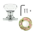 thumbnail image 3 of Dummy Octagon Crystal Door Knobs Polished Chrome Round Rosette, 3 of 8