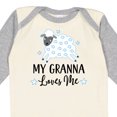 thumbnail image 4 of Inktastic My Granna Loves Me Lamb Boys or Girls Long Sleeve Baby Bodysuit, 4 of 5