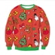 thumbnail image 3 of Suéter navideño falso divertido, suéter navideño feo unisex para hombres y mujeres para vacaciones, suéter de elfo de Papá Noel, ropa navideña para otoño e invierno, 3 of 5