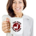 thumbnail image 2 of The Buck Stops Here With Gun Shooting Target Icon Funny Deer Hunting Pun Coffee & Tea Mug, Stuff, Accessories, Signs, Décor, Party Supplies, And Birthday Giftables For Hunter Men & Women (11oz), 2 of 8