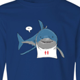 thumbnail image 4 of Inktastic Shark Dinner Long Sleeve Youth T-Shirt, 4 of 5
