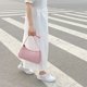 thumbnail image 5 of Bolsa Bolso de hombro para mujer, bolso de mano de nailon Retro con asa sólida (rosa) Tmvgtek Para estrenar, 5 of 9