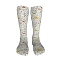 thumbnail image 5 of Rateoe Colorful Mushrooms and Plants print Women's Men's Novelty 20in Crew Socks Cotton Socks Knee High Socks for Walking,Running,Nurses,Pregnancy-One Size, 5 of 8