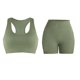 thumbnail image 5 of Pantalones de Yoga de Mujer de Color Sólido sin Costuras de Dos Piezas Yoga Set 87% Nylon 13% Spandex, Cómodos Pantalones Cortos Deportivos para el Gimnasio, 5 of 8
