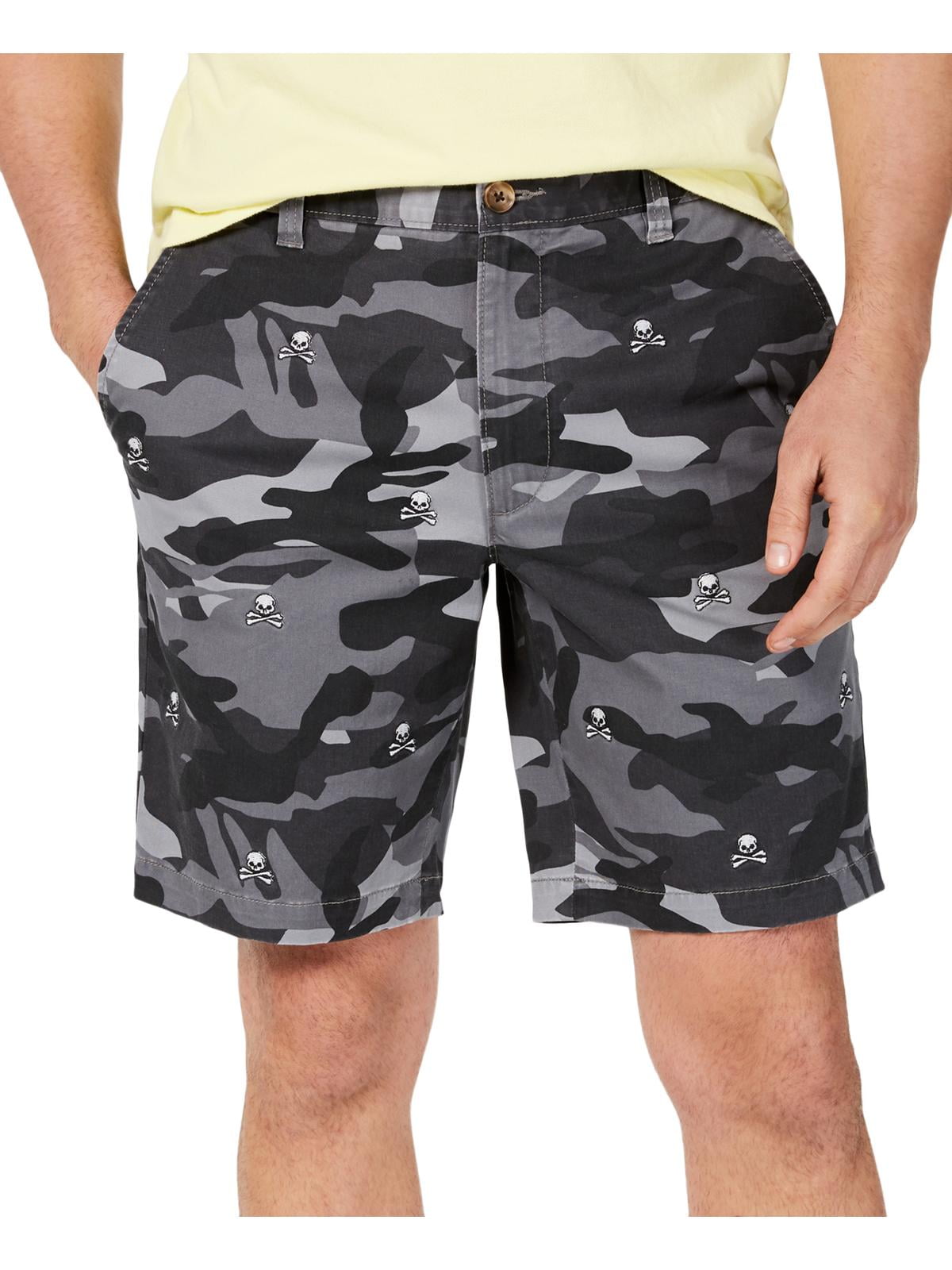 Club Room Mens Skull Camouflage Flat 