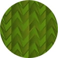 thumbnail image 1 of Ahgly Company Machine Washable Indoor Round Transitional Dark Lime Green Area Rugs, 5' Round, 1 of 1