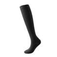 thumbnail image 4 of Ltpwer Slouch Socks for Women 80s 90s,Cable‑Knit Non‑Slip Crew Socks,Retro Party Costume Accessories Outfits for Women, Grip Yoga Socks for Pilates Barre Workout Running Black One Size, 4 of 5