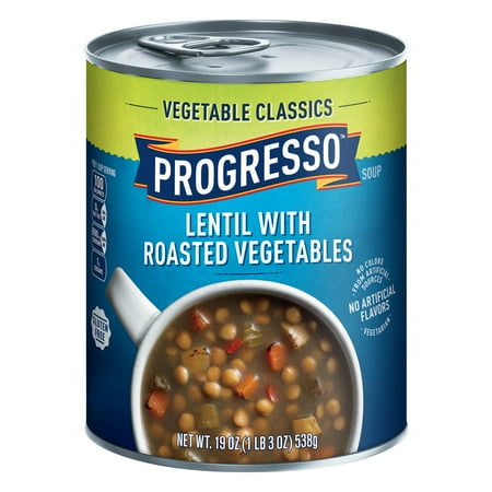 Veggie Stock - Progresso Vegetable Lentil With Roasted Vegetables Soup, 19 oz