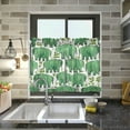 thumbnail image 6 of Coolnut Green Elephant Kitchen Curtains 36 Inch Length Blackout Thermal Insulating Tier Curtains with Rod Pockets Short Curtains Home for Living Room/Bedroom Home Decor, 6 of 7