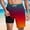 Red, variant on SGFCWSX Men Swim Trunks Gradient Quick Dry Built-in Liner Drawstring Elastic Waist Summer Beach Casual Shorts Red Size L