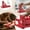 Red, variant on Precision Aluminum Alloy 3D Angle Ruler, Woodworking Measuring Tool with Protractor and Angle Guide Holes for Engineers, Carpentry, DIY Projects, Rustproof​​