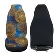 thumbnail image 4 of Uorisanigo Car Seat Covers Front Seats Only Stylish Car Accessories for Women, Soft Plush Ethnic Mandala Auto Seat Cover 2 Packs for Cars, Truck, SUV, 4 of 7