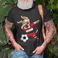 thumbnail image 3 of Dabbing Dog Iraq Soccer Fans Jersey Iraqi Football Lovers Tshirt, 3 of 6
