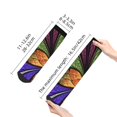 thumbnail image 4 of Fuzoiu Multicolored Beautiful Flower1 Print Adult Socks, Crew Moisture-wicking Socks, Unisex Cushion Crew Socks,Casual Sports Ankle Socks, 4 of 7