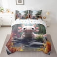 thumbnail image 2 of Castle Fairy Kids Kawaii Axolotl Bedding Comforter Set,Sea Salamander Queen Bedding Sets, 2 of 8